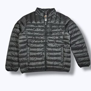 Hawke & Co Puffer Jacket L Black Lightweight NWT Outdoor Travel Gorpcore Tech